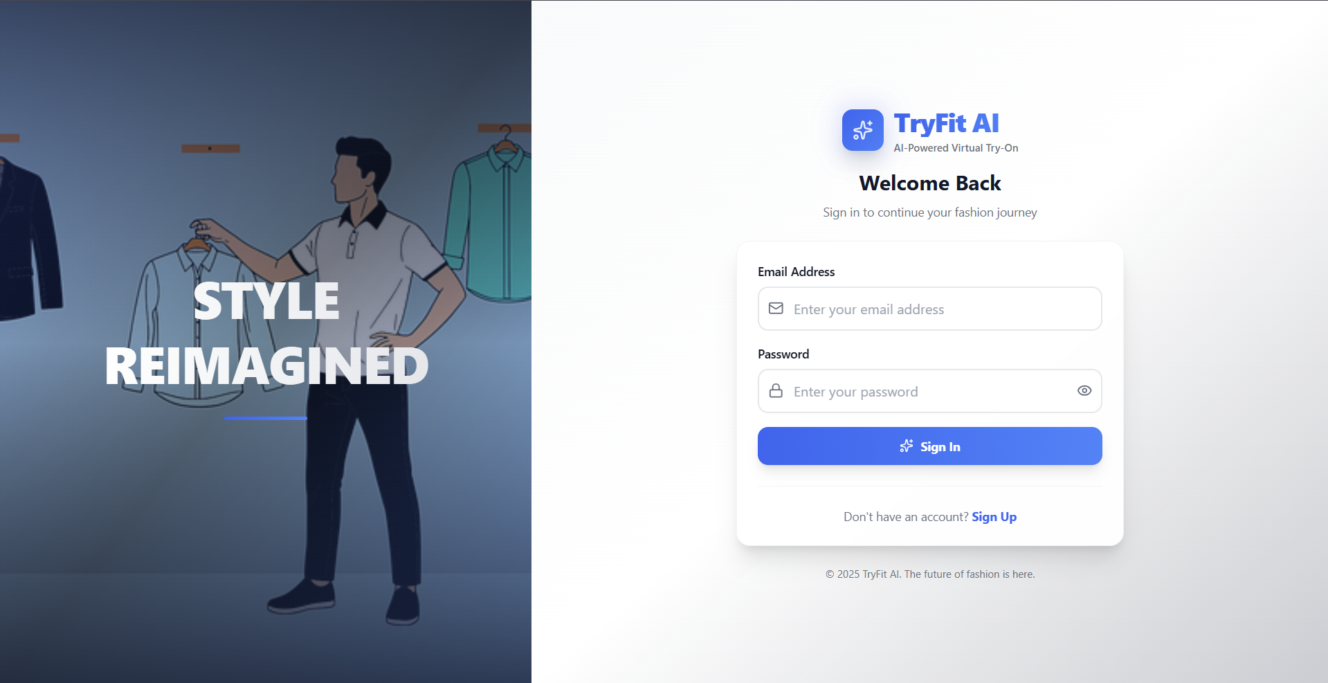 Try-Fit AI virtual try-on system